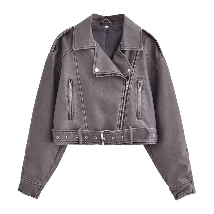 Drune | Waschbare, Farbverlaufende Lederjacke Für Damen*