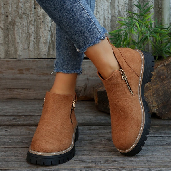Drune | klassische Leder-Stiefeletten für Damen