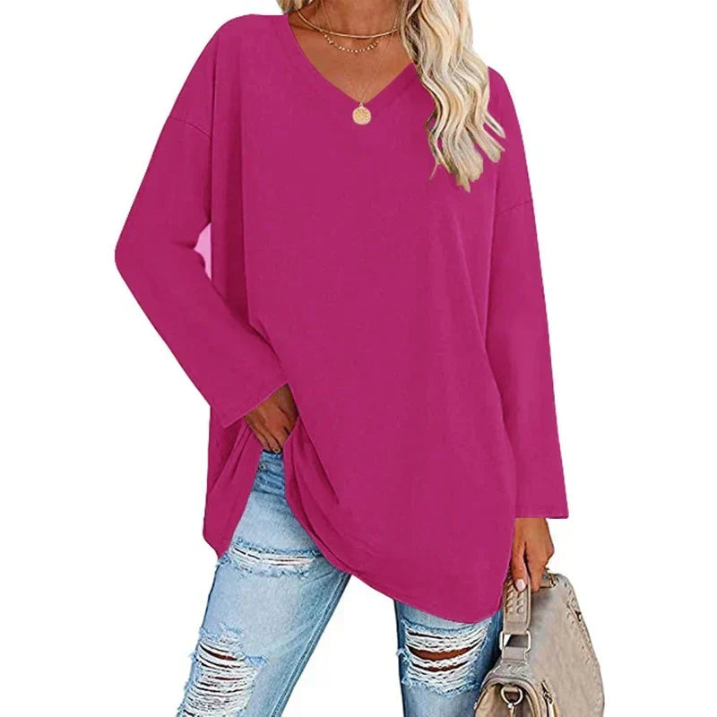 Drune | V-Ausschnitt Gestrickter Top für Damen - Stilvoller und Bequemer Pullover