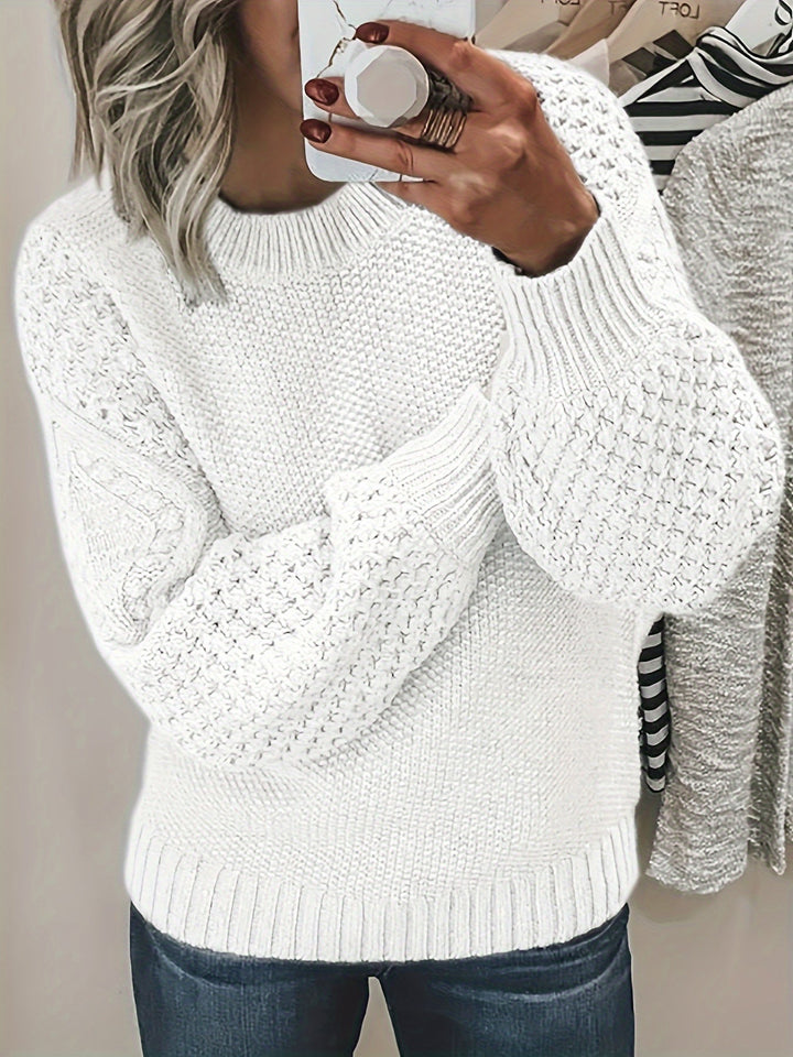 Drune | Strickpullover mit Strukturärmeln Acryl Warm und Bequem
