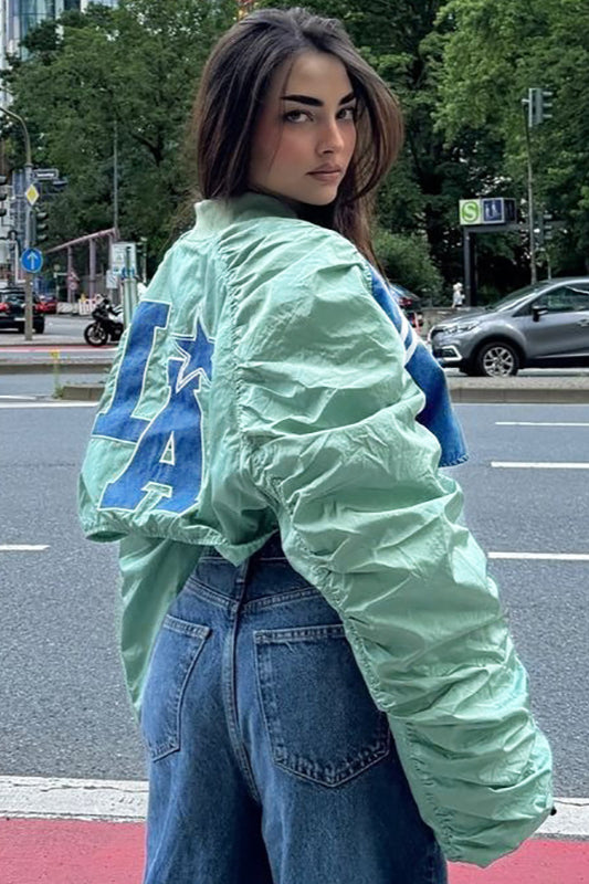 Drune | Stil Buchstabe Druck Jacke