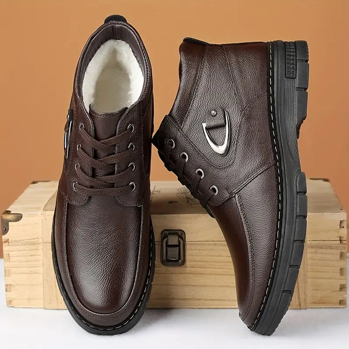 Thermo-Leder-Winterschuhe für Herren Drune