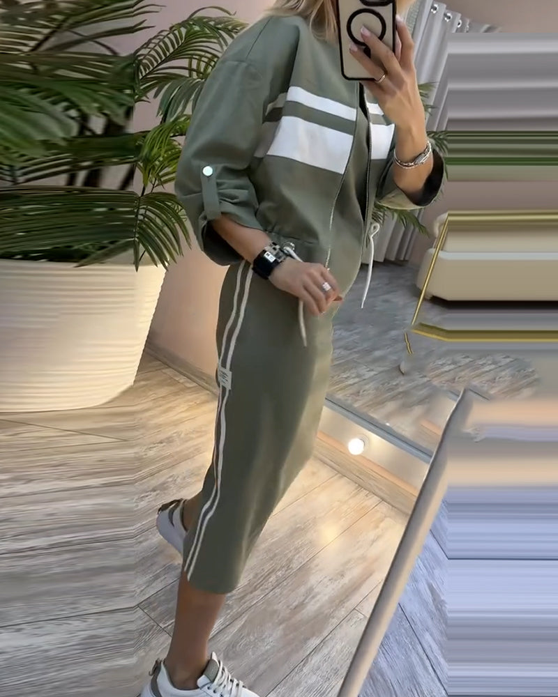 Drune | Satz Aus Ärmellosem Jacken Kleid