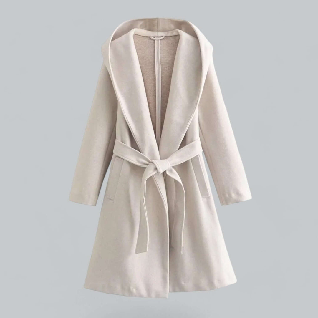 Drune | Damen Kapuzen Lang Trenchcoat
