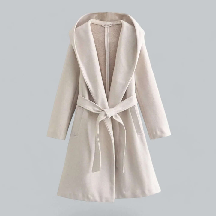 Drune | Damen Kapuzen Lang Trenchcoat