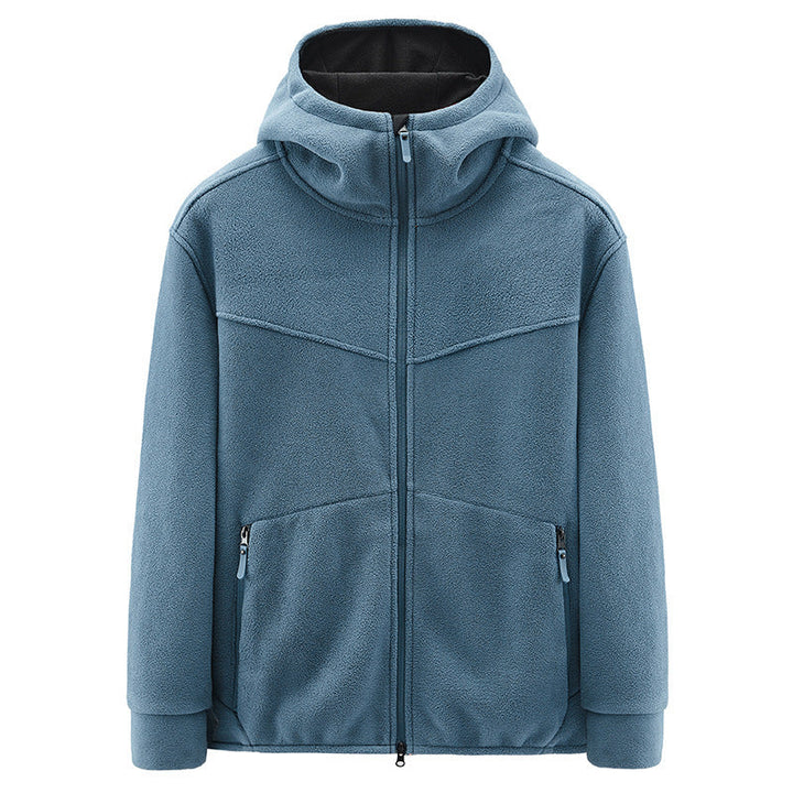 Drune | Fleece-Weste mit Reißverschluss und Kapuze