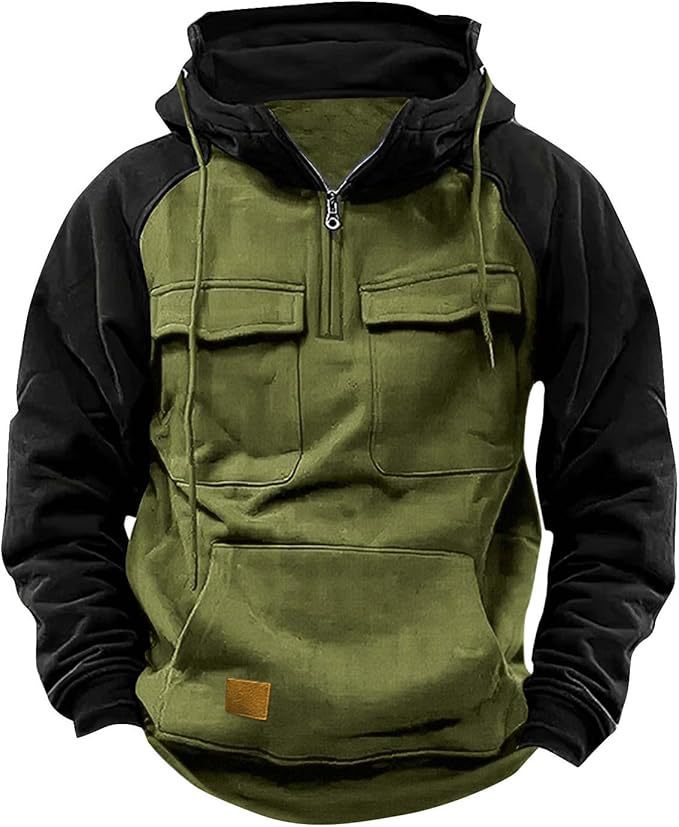 Drune | Dicke Herren-Hoodie mit vielen Stauraumtaschen