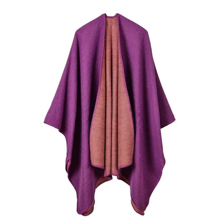 Drune | Warmer Poncho mit Fließendem Schnitt