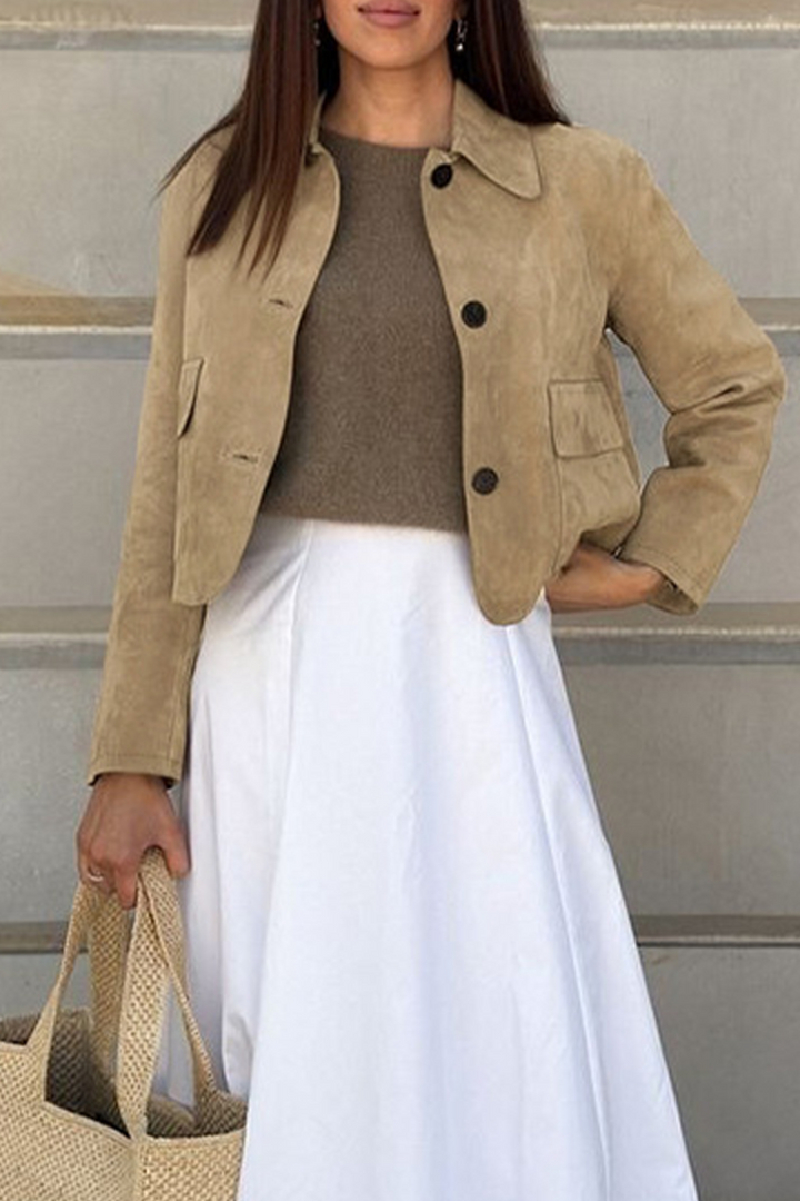 Drune | Casual jacket with button-through shirt collar