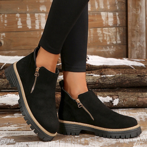 Drune | klassische Leder-Stiefeletten für Damen