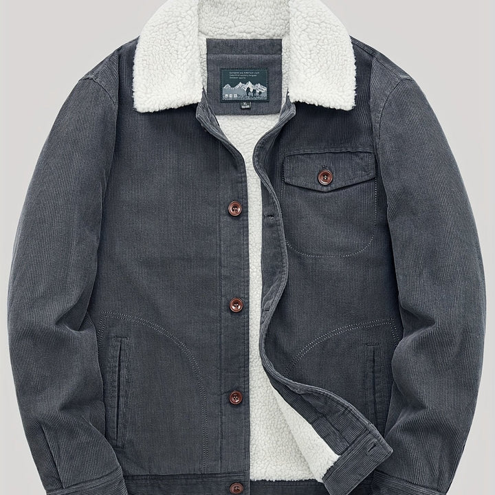 Drune | Herren Fleece-Weste mit Knöpfen Warm und Elegant