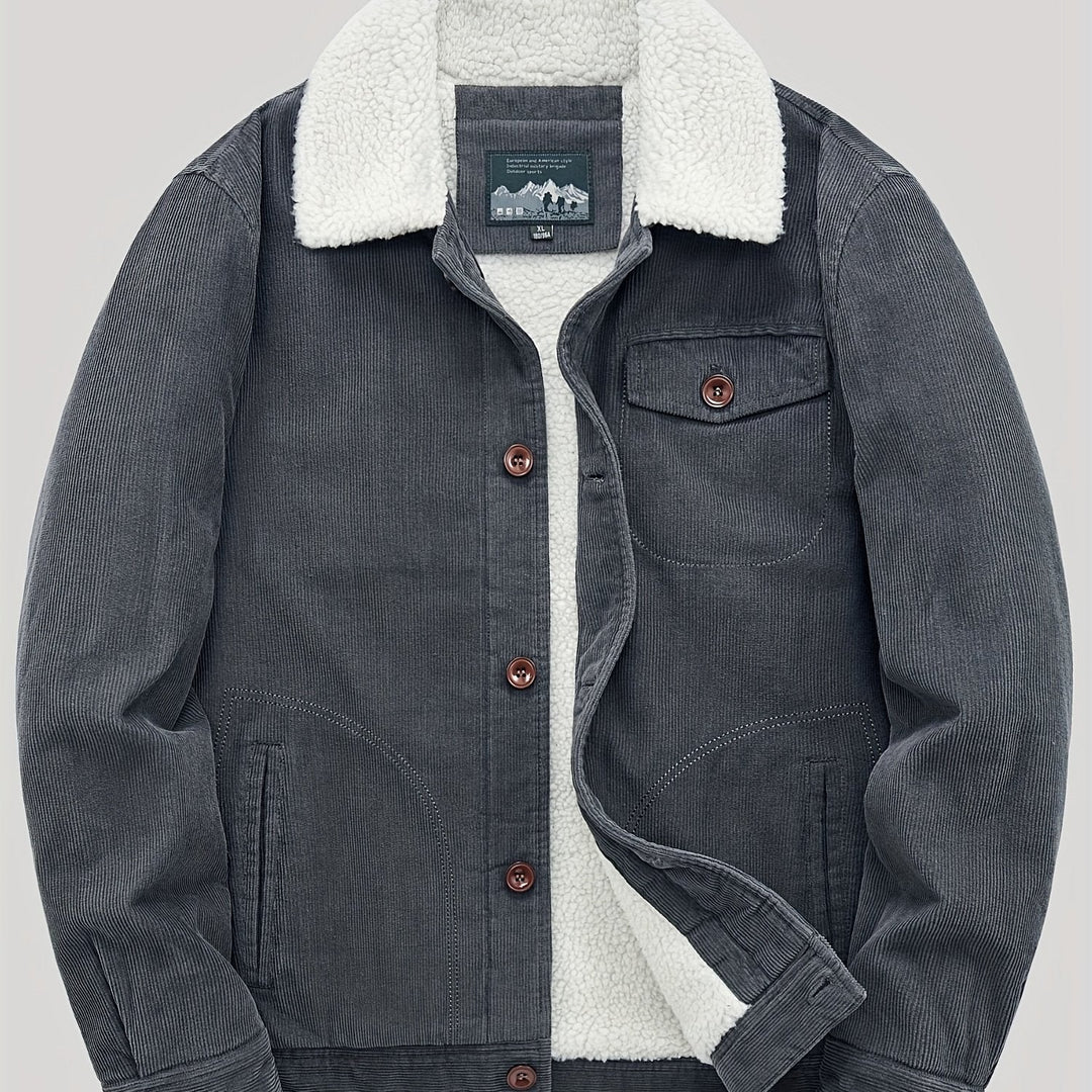 Drune | Fleecejacke mit Knöpfen