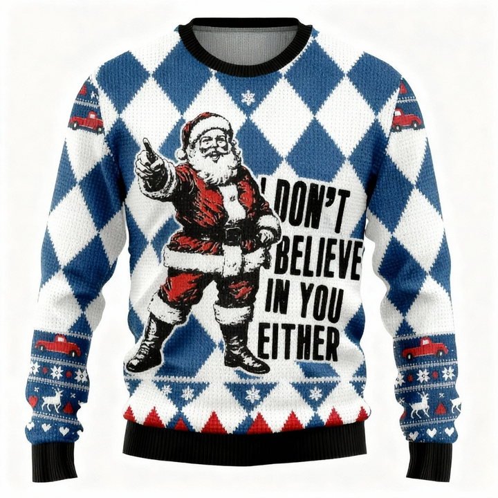 Drune | Hässlicher Weihnachtspullover Party [2025] | Santa Claus Design Edition