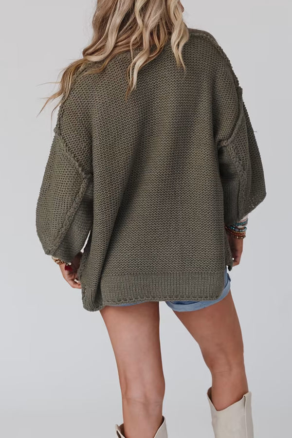 Drune | Strickpullover mit Rundhalsausschnitt für täglichen Komfort