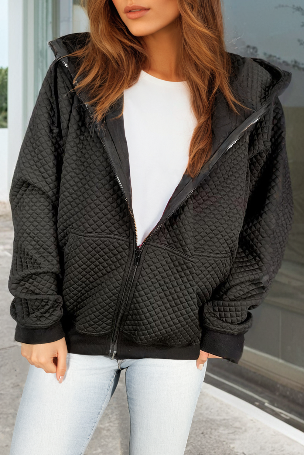 Drune | Gepolsterter Hoodie Polyester-mischung Warm und Komfortabel