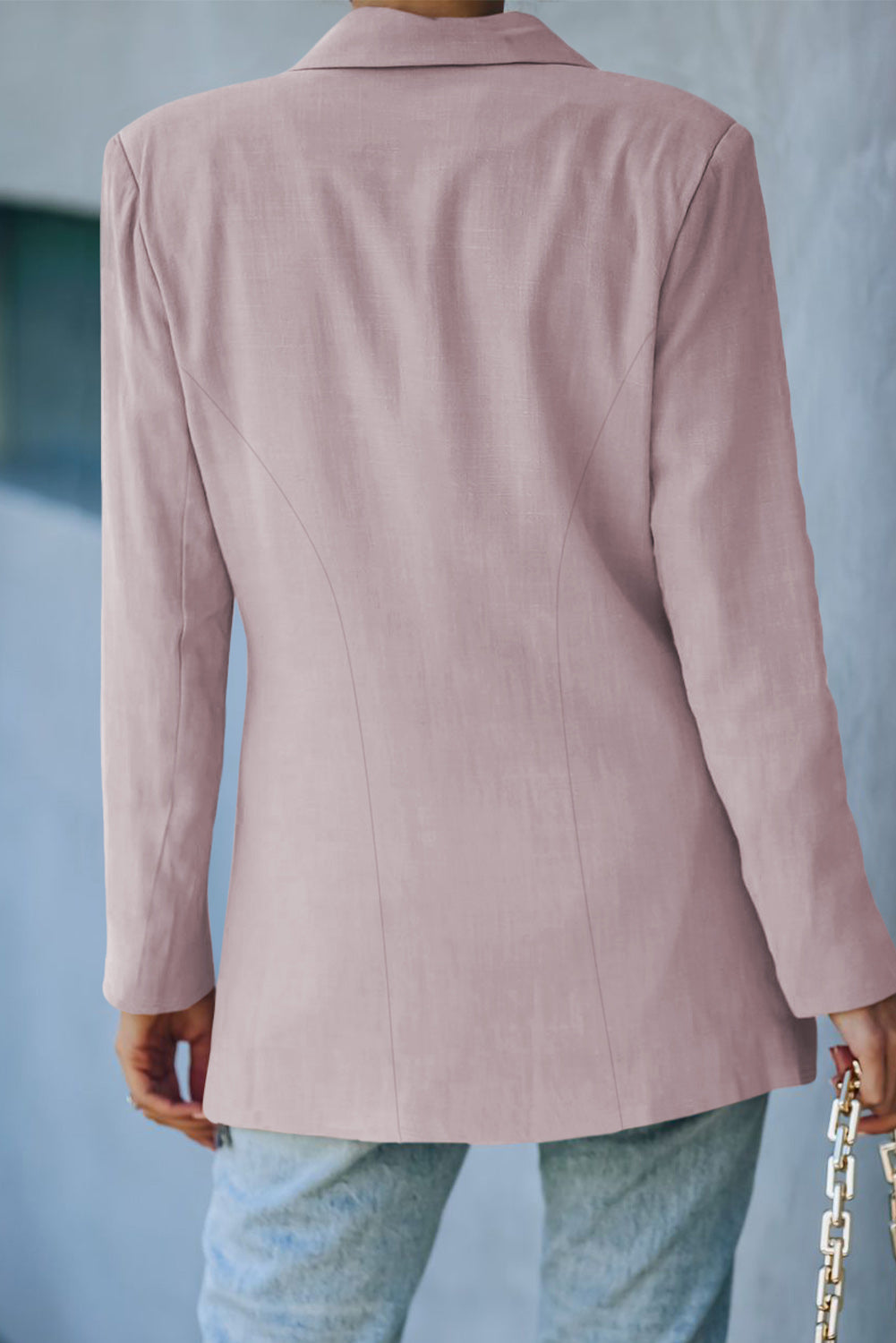 Drune | Doppelreihiger Blazer mit gepolsterten Schultern und Taschen
