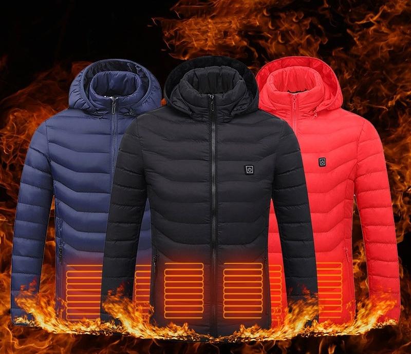 Drune | Elegante USB-heizbare Jacke für Herren, thermisch Winter