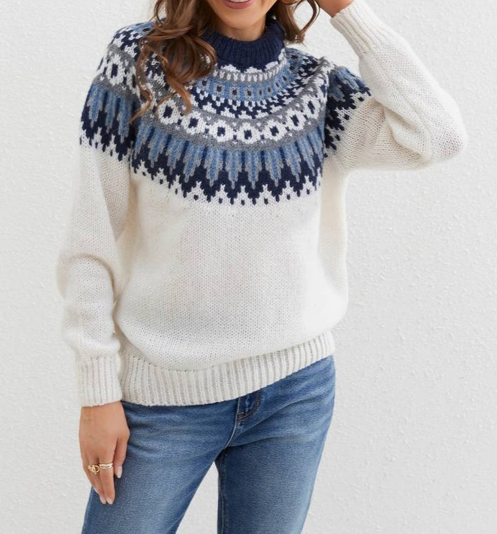 Drune | Stylischer ethnischer gemusterter Pullover