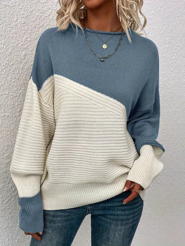 Drune | Farbblock Gestrickter Pullover