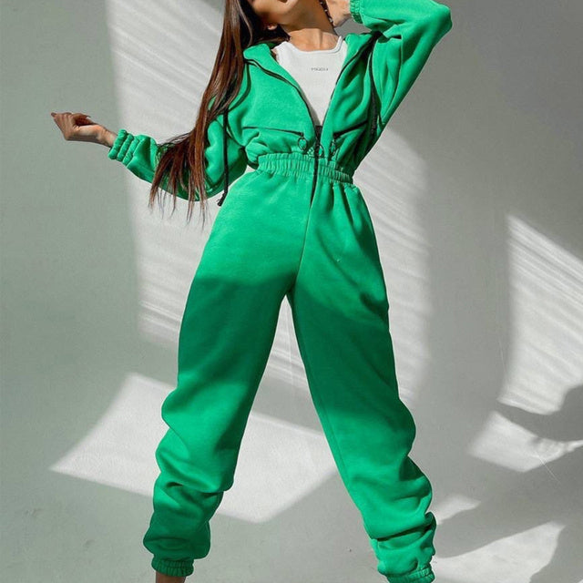 Drune | Damen Hoodie Zweiteiliges Set für Alltag und Freizeit