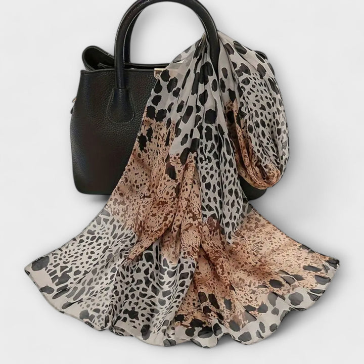 Drune | Leoparden Chiffon Schal