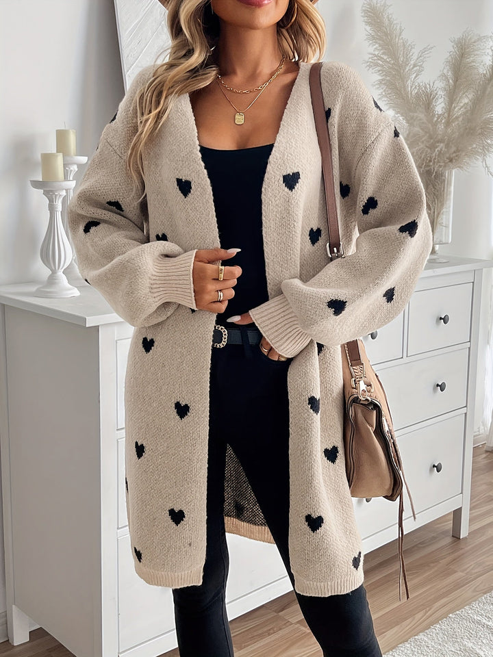 Drune | Herz Strickjacke