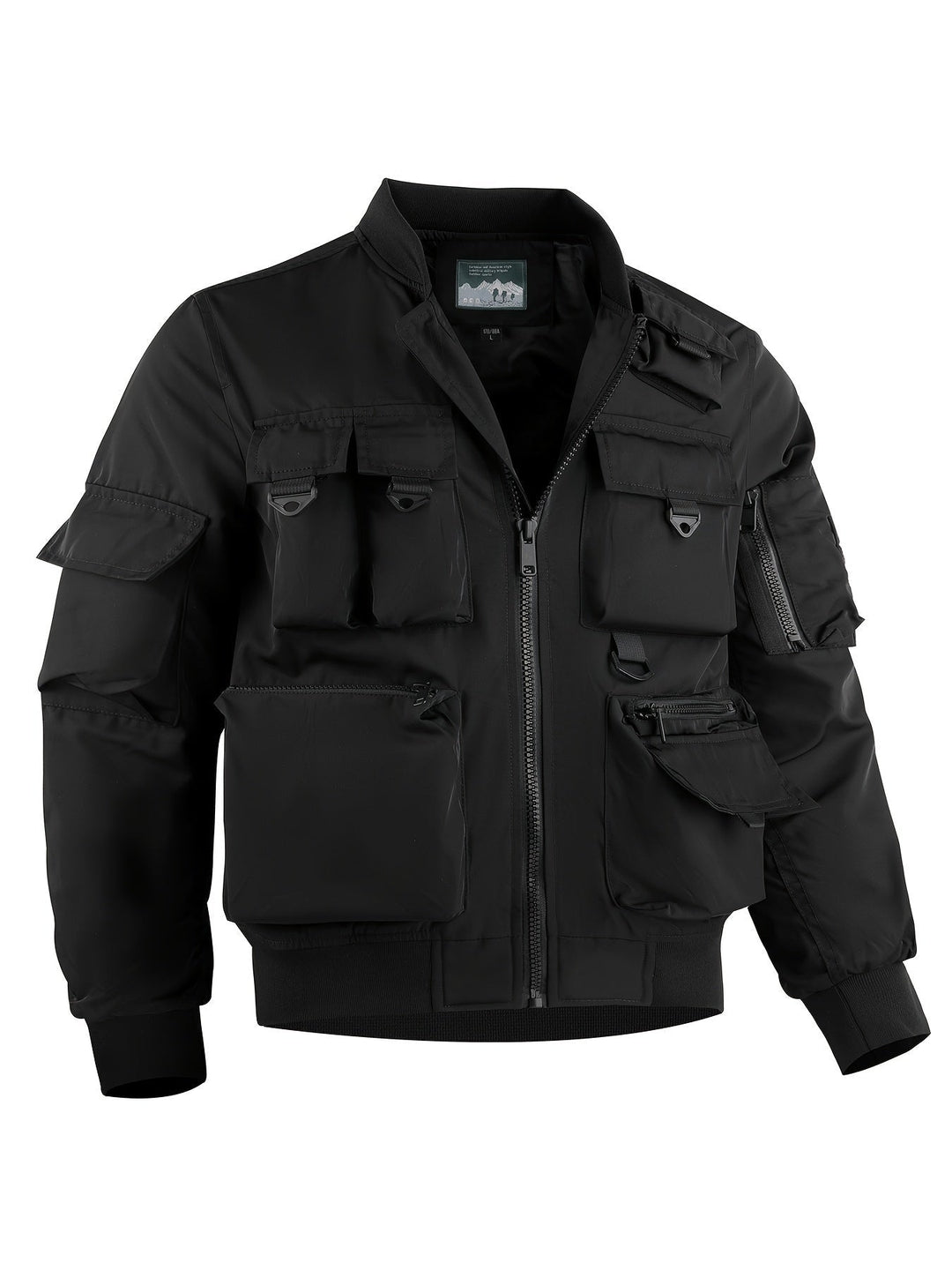 Drune | Bomberjacke Herren - Multifunktionale Outdoor Jacke mit vielen Taschen & Reißverschluss
