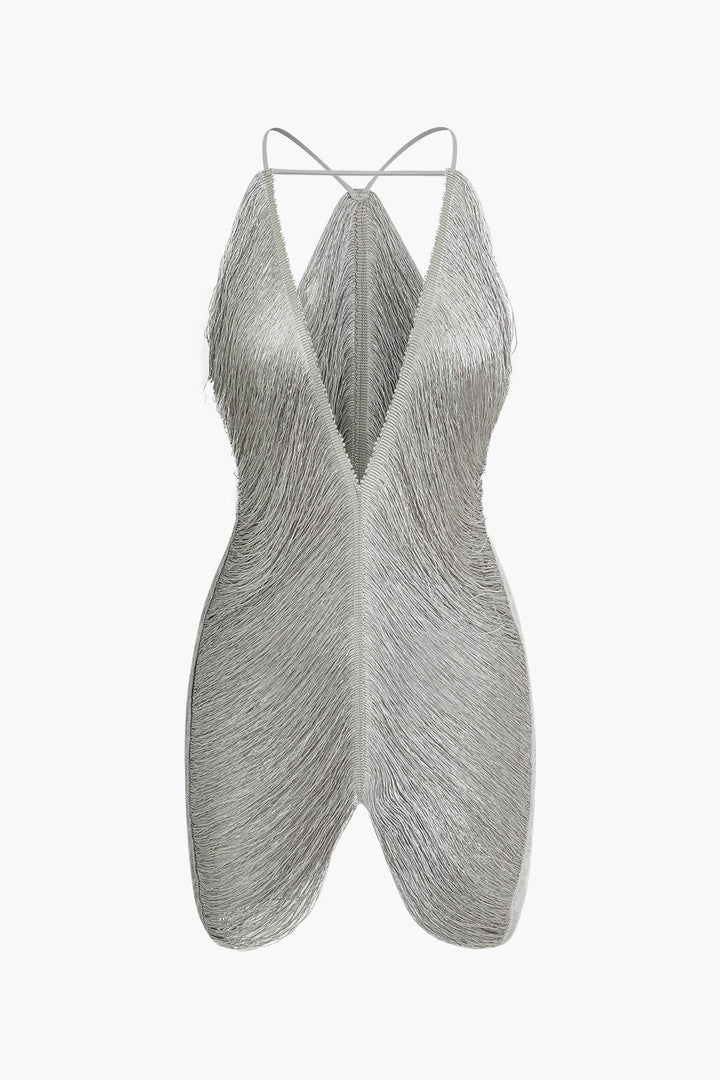 Drune | V-Ausschnitt Cami Minikleid