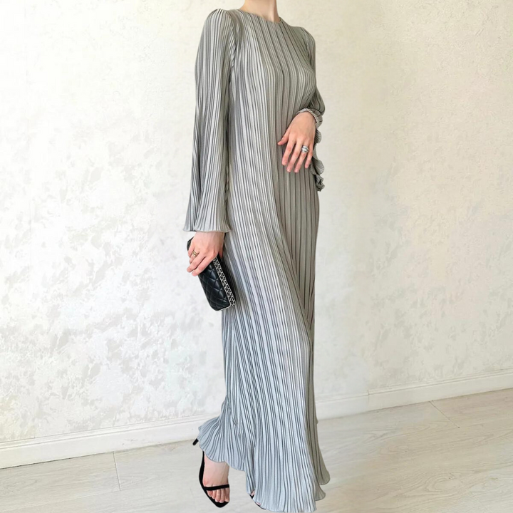 Drune | Sophisticated Plissé Maxikleid für Damen