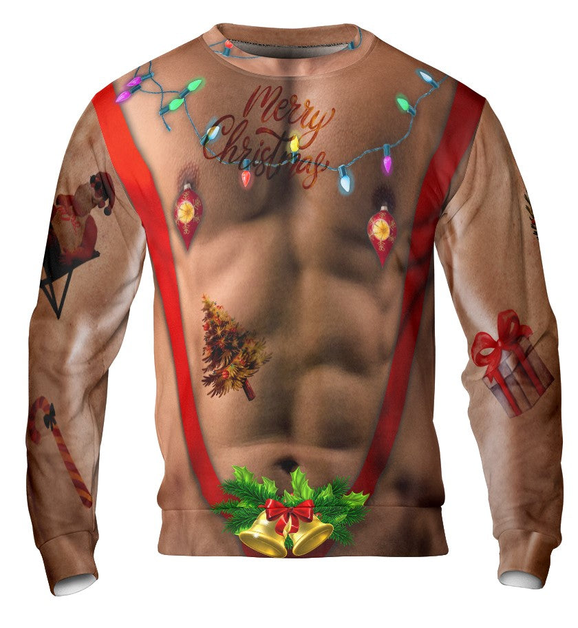 Drune | 6er Pack Unisex Hässliches Weihnachts Sweatshirt mit Rundhalsausschnitt - HYPERFAVOR