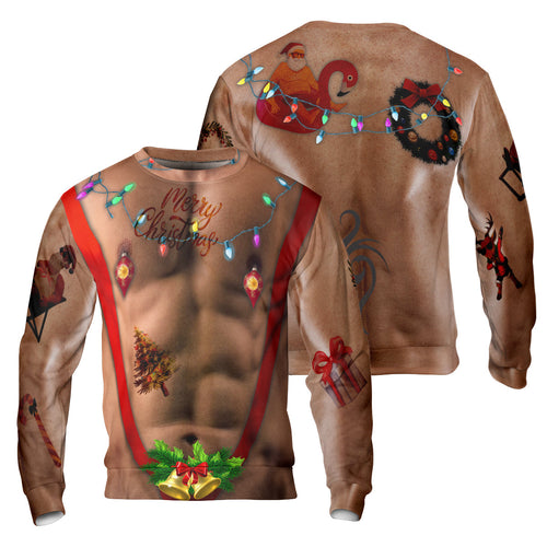 Drune | 6er Pack Unisex Hässliches Weihnachts Sweatshirt mit Rundhalsausschnitt - HYPERFAVOR