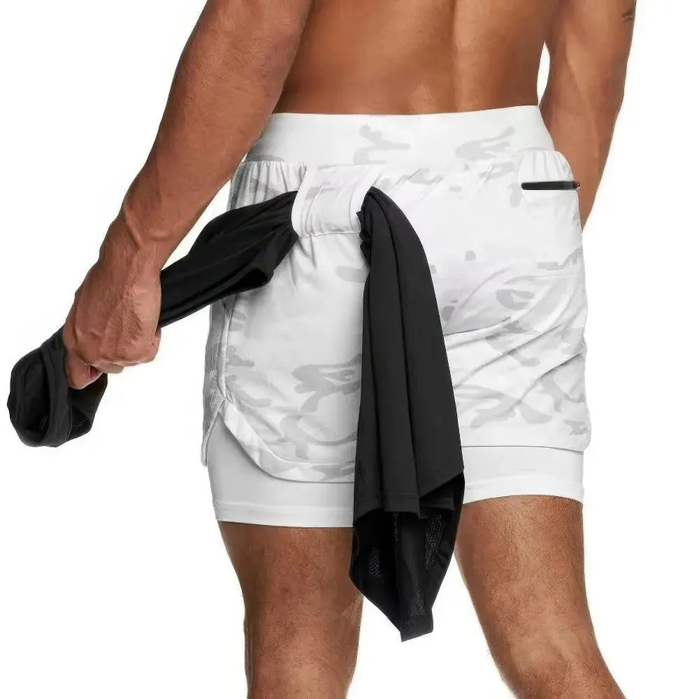 Drune | Camo 2 in 1 Schnell Trocknende Sporthose