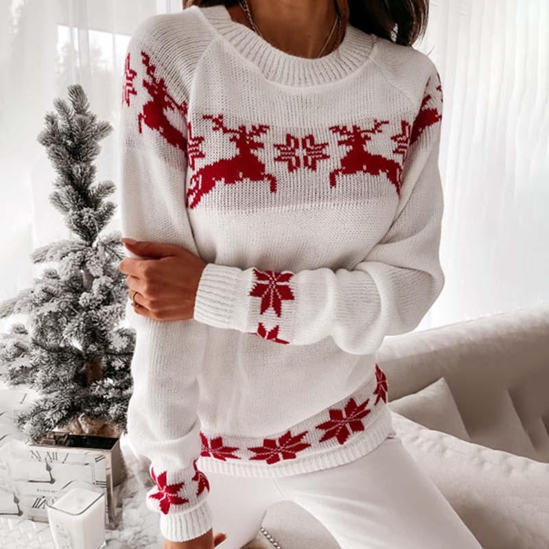 Drune | Warmer Weihnachtsstrickpullover für Damen