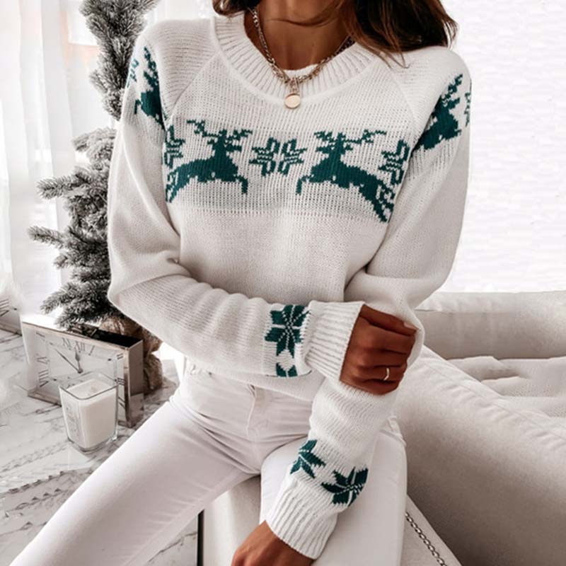 Drune | Warmer Weihnachtsstrickpullover für Damen