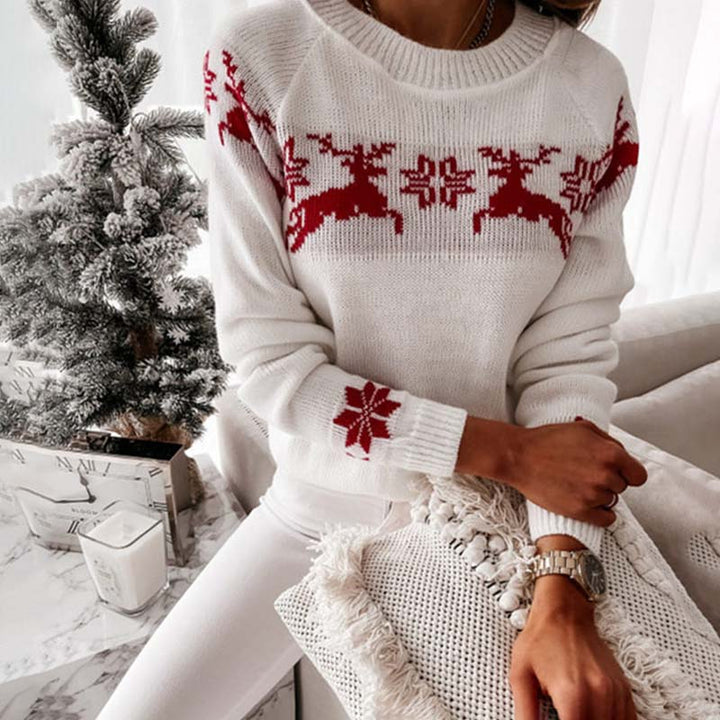 Drune | Warmer Weihnachtsstrickpullover für Damen
