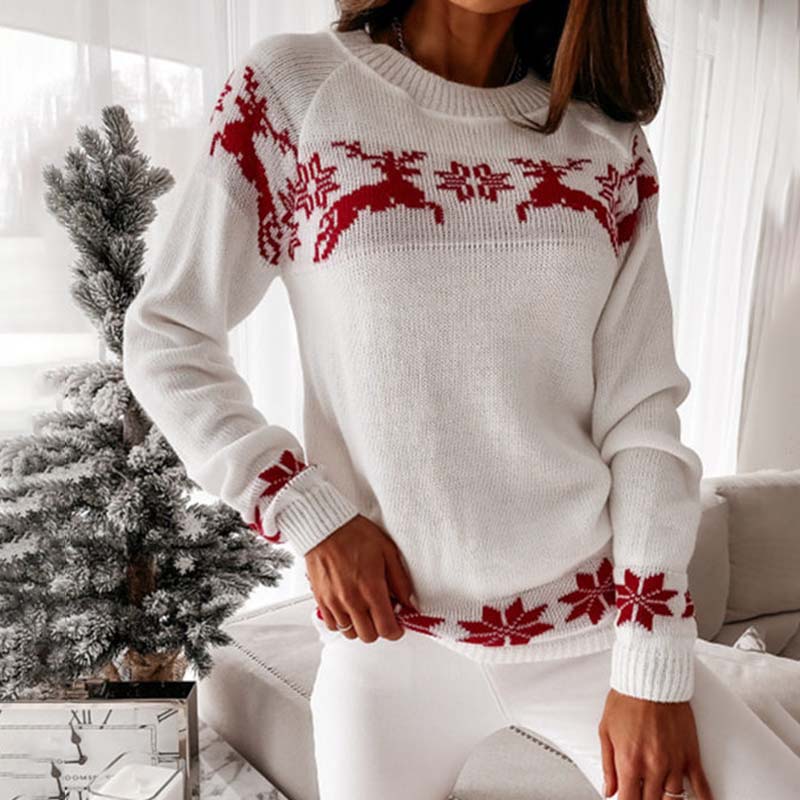 Drune | Warmer Weihnachtsstrickpullover für Damen