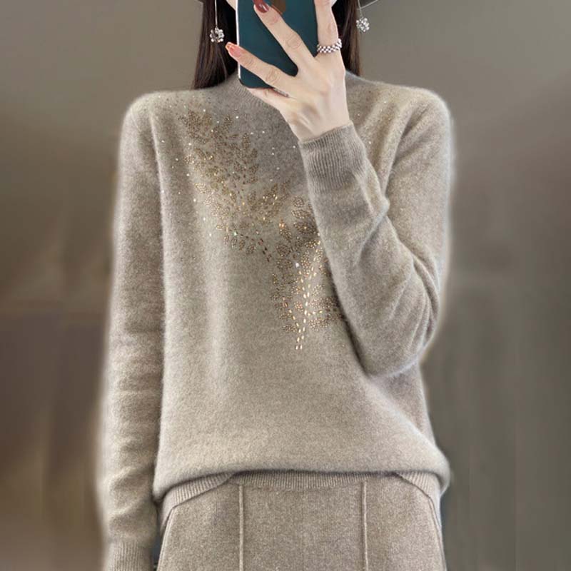 Drune | Strickpullover mit Schönem Blattmuster