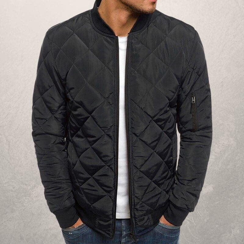 Drune | Bomberjacke diamantgequiltete Utility Bomberjacke