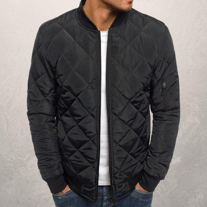 Drune | Bomberjacke diamantgequiltete Utility Bomberjacke