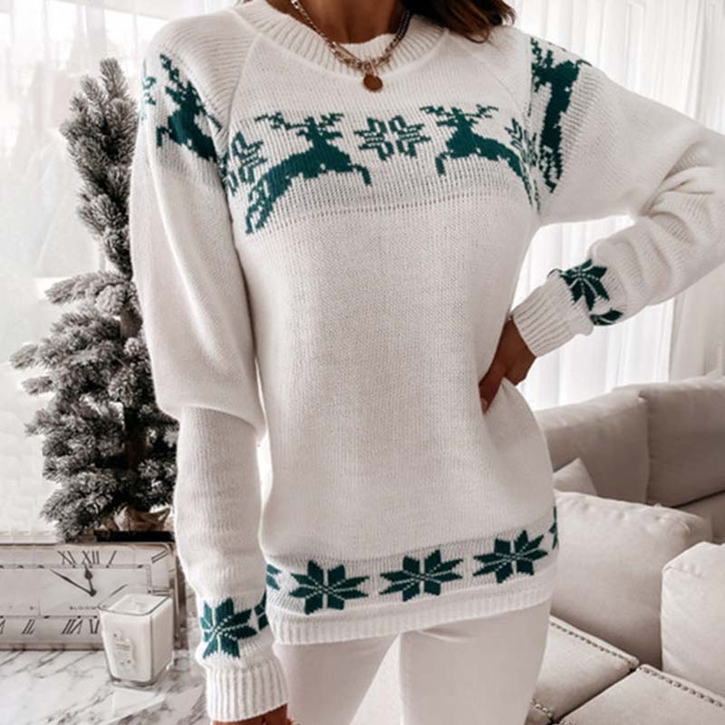 Drune | Warmer Weihnachtsstrickpullover für Damen