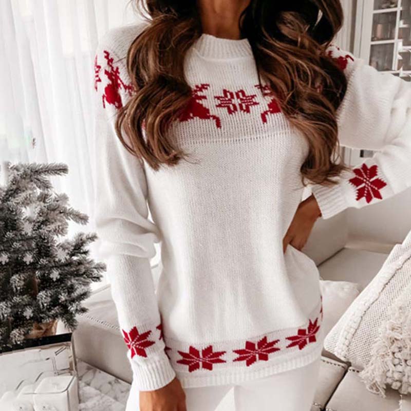 Drune | Warmer Weihnachtsstrickpullover für Damen