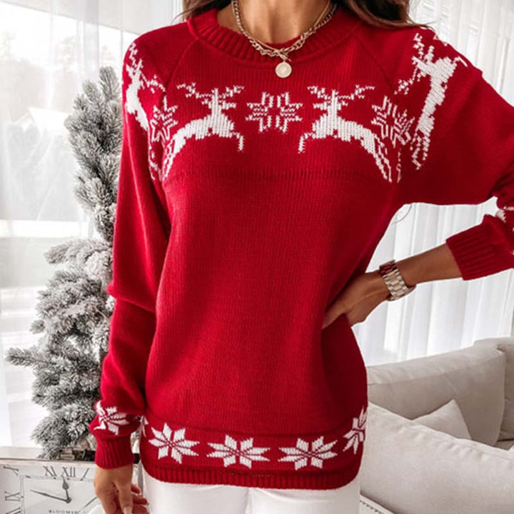 Drune | Warmer Weihnachtsstrickpullover für Damen