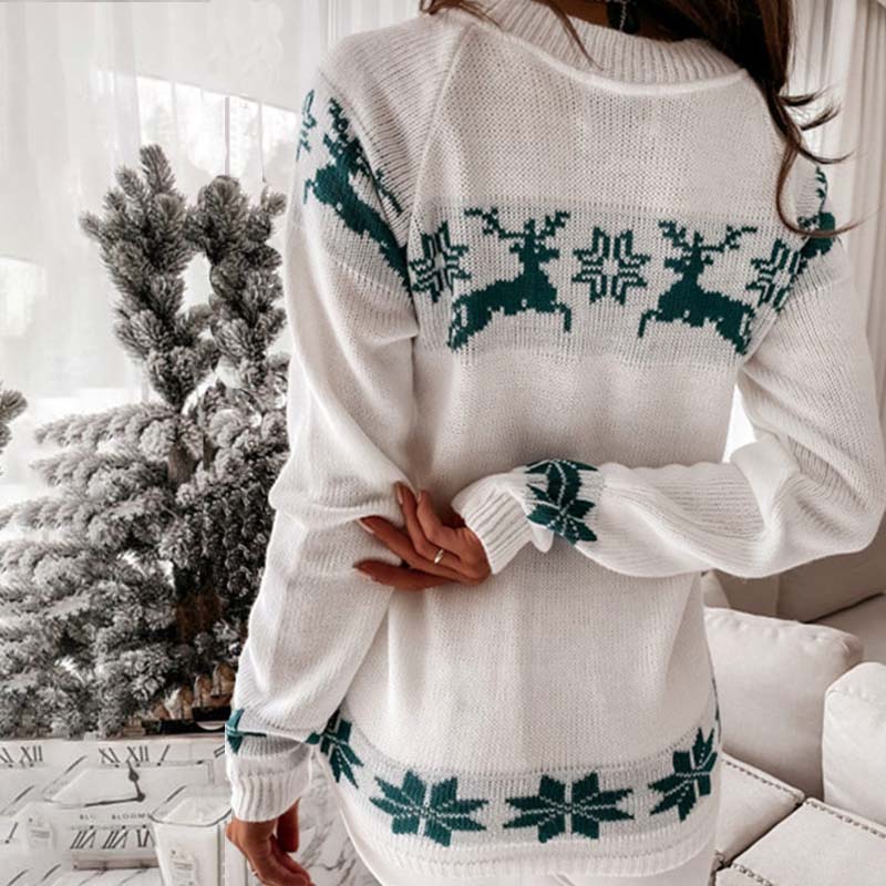 Drune | Warmer Weihnachtsstrickpullover für Damen