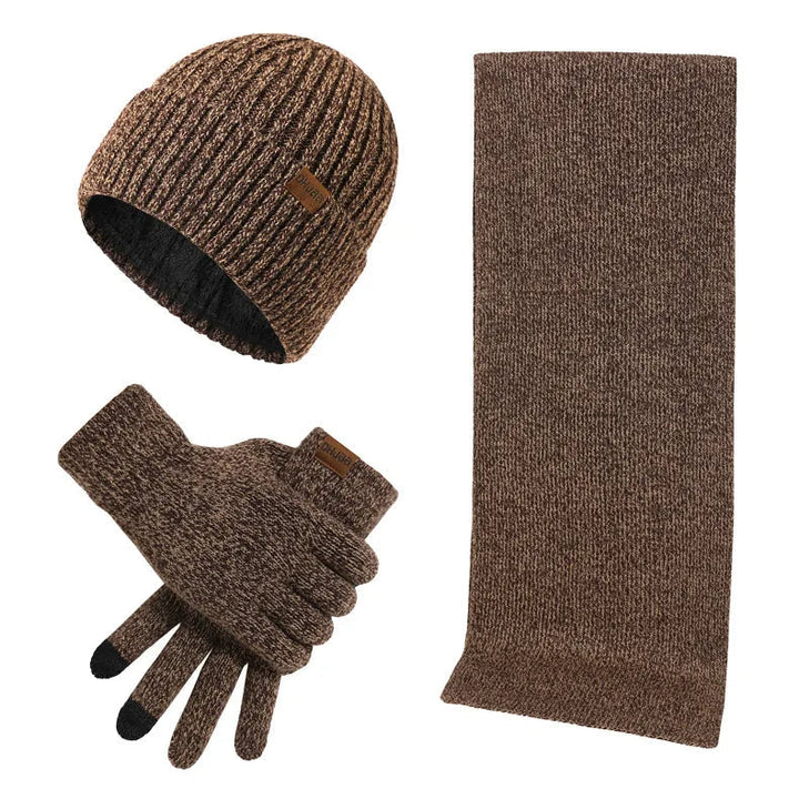 Drune - Lässiges Winterset mit Mütze, Schal und Handschuhen für Männer
