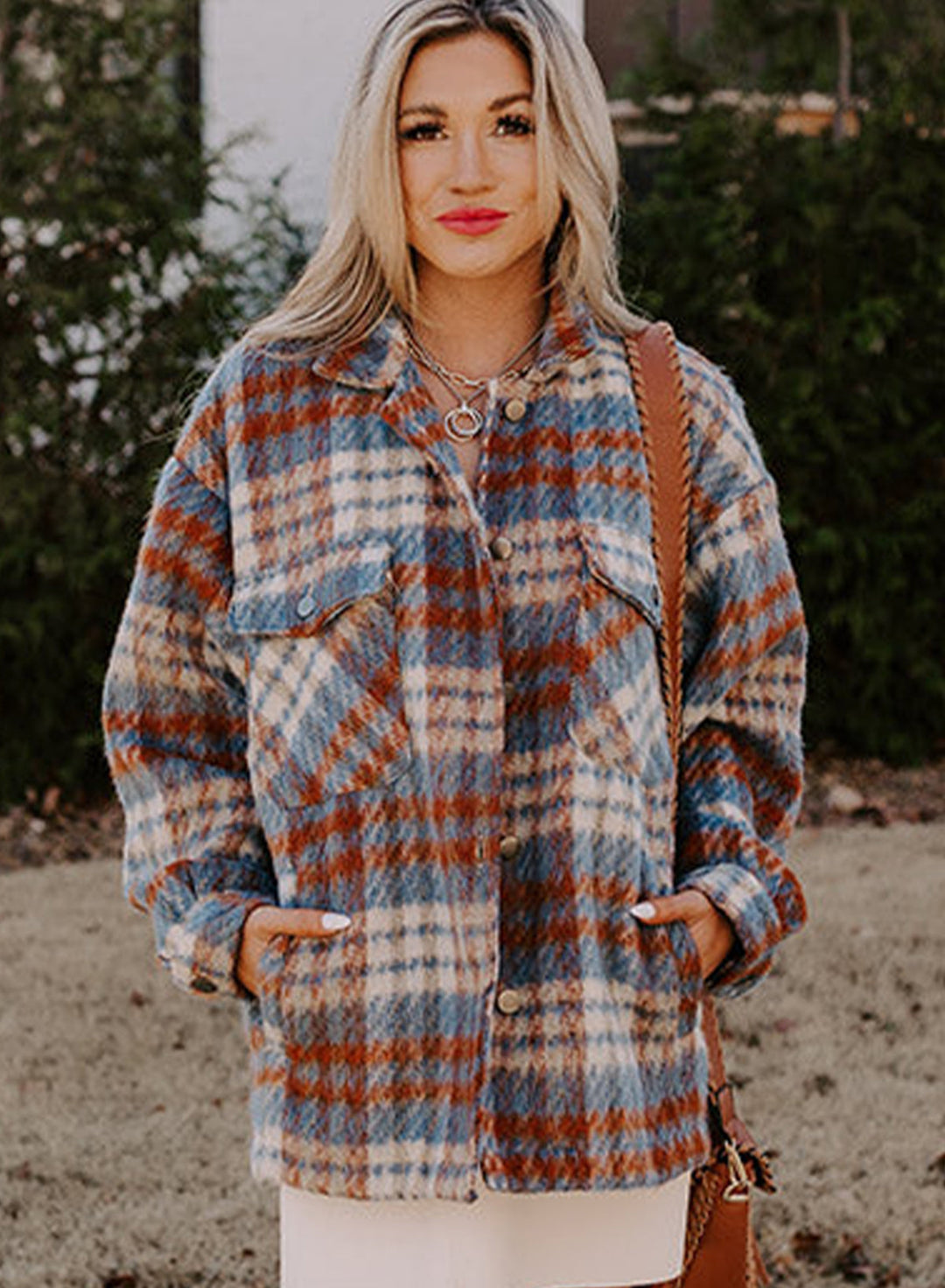Drune | Gitterhemdjacke Im Flanell-look Wollmischung Warm und Trendy