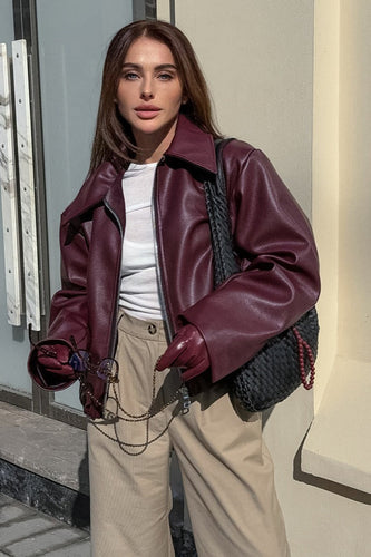 Drune | Matte Leder Bikerjacke