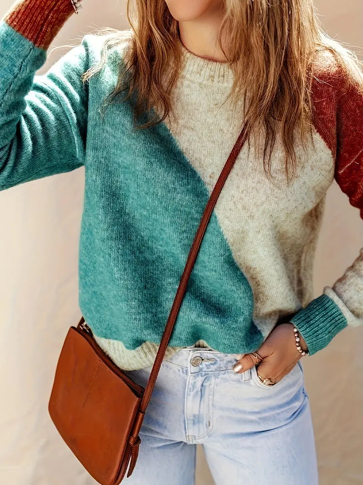 Drune | Farbblock Pullover