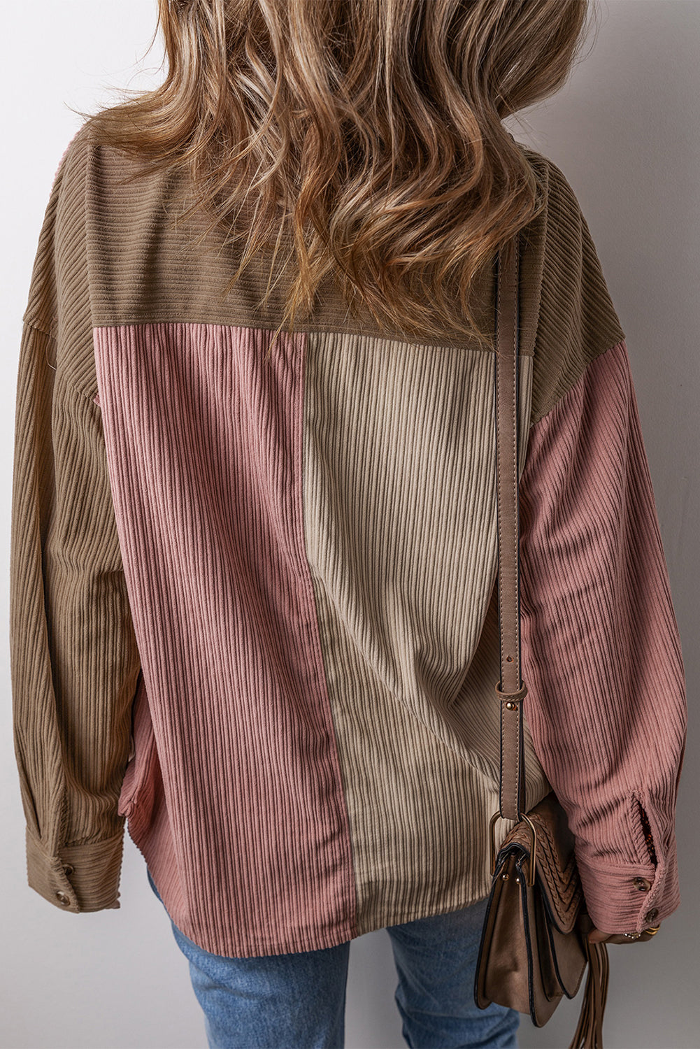 Drune | Colorblock Shirtjacke Baumwollmischung Lässig und Trendy