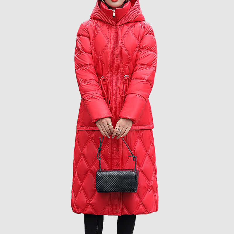 Drune | Damen gepolsterte Kapuzen Winterjacke
