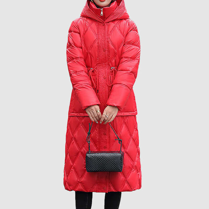 Drune | Damen gepolsterte Kapuzen Winterjacke